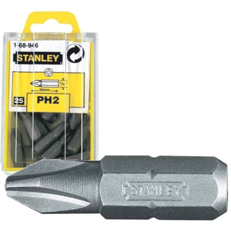 14 Embouts de Vissage Phillips Nr2 Stanley 3253561689468 - vue 3