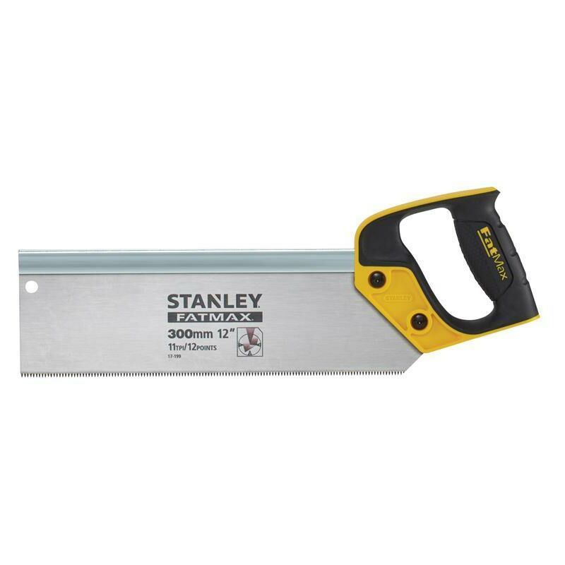 Stanley FatMax Tenon Back Saw 300 mm (12 in) 11 TPI, Hardened Steel Blade