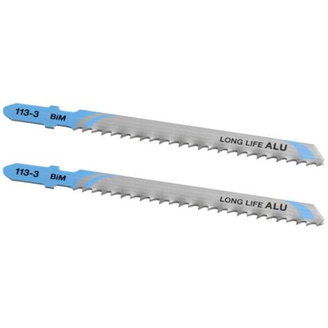 STANLEY 2 LAME PER SEGHETTO ALTERNATIVO100X3 mm METALLO ALLUMINIO PVC BIM