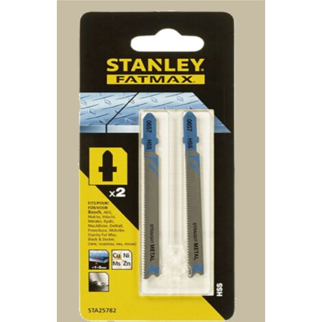 STANLEY - 2  LAME PER SEGHETTOALTERNATIVO PER METALLO - 2,56MM