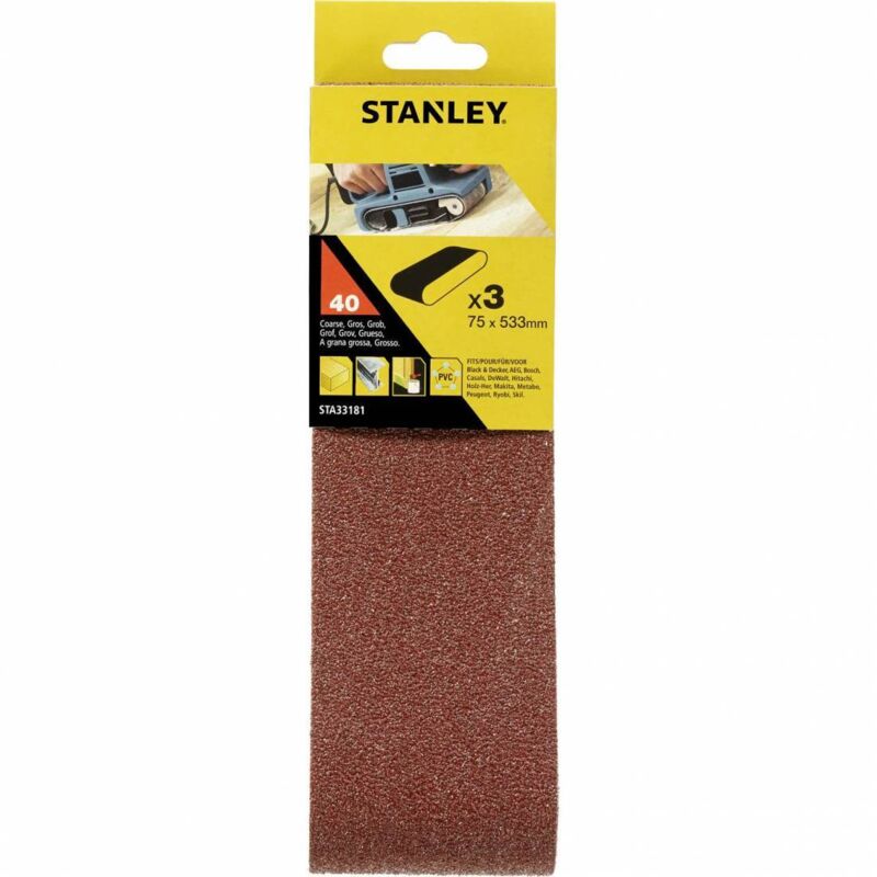 Stanley sta33181 (x33181) 3 bandes 75x533 gr.40 - Piranha