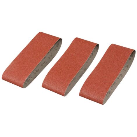 STANLEY - 3 NASTRI ABRASIVI GRANA 60 75X510MM