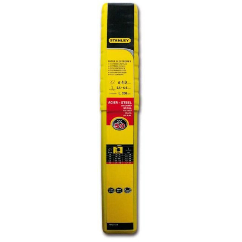 Stanley 50 électrodes acier Diam4MMX350