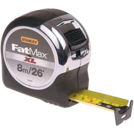 Stanley STA533891 FatMax Tape Measure 8m 26ft Wide Blade 5-33-891