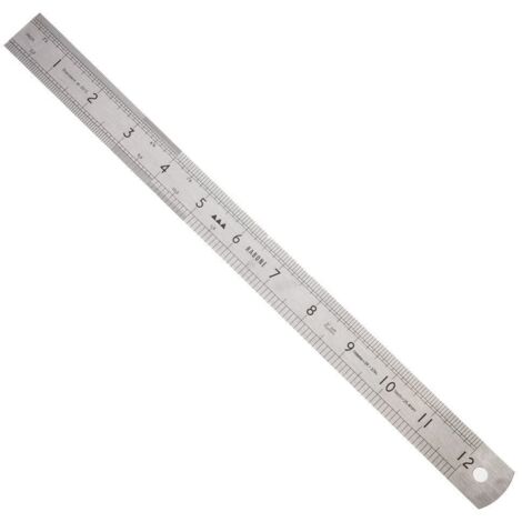 Stanley 64R 2 Sided Rustless Rule 300mm 12in STA035401 0-35-401 Metric Imperial
