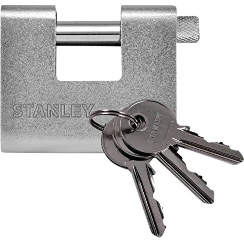Stanley - 81082 372 401 Cadenas 90 mm avec serrure à clé