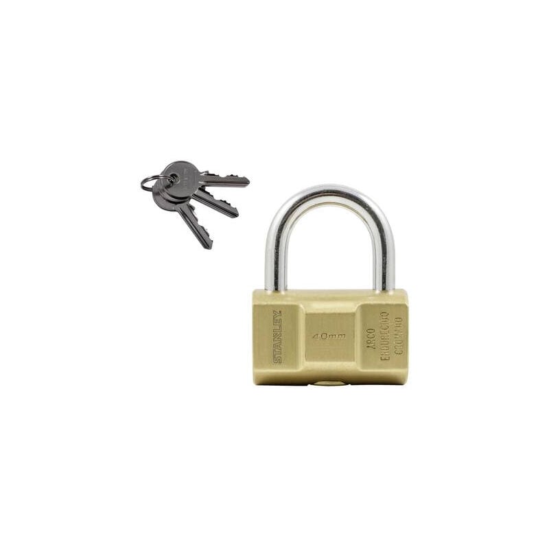 Stanley - S742-046 cadenas 40 mm avec serrure à clé
