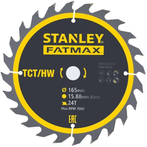 Stanley Accesorios - Hoja de sierra 165x15,8 mm, 24 dientes STA15325-XJ