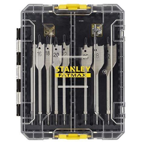 Stanley Accessori - Set di 8 punte piatte da trapano per legno STA88556-XJ