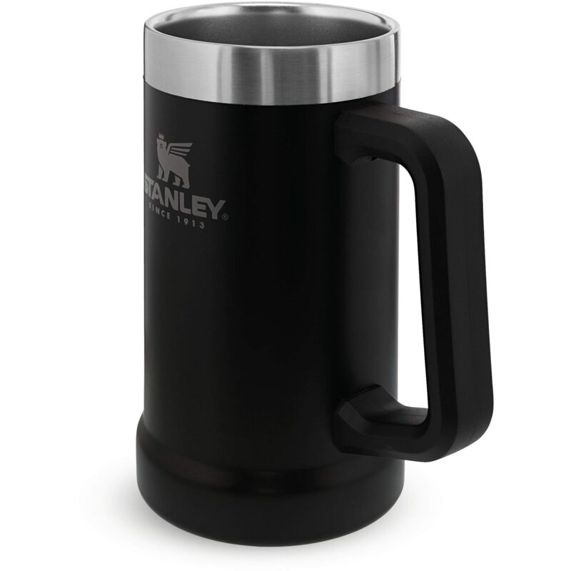 Image of Adventure Vacuum Stein 0.7L - Mantiene Le Bevande Fresche Per 7 Ore - Bricco Di Birra Con Manico In Acciaio Inossidabile - Lavabile In Lavastoviglie