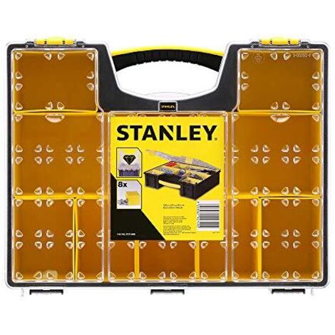 STANLEY Aufbewahrungsbox mit 8 Fächern- 42,3 x 10,5 x 33,4 cm - 1-92-749