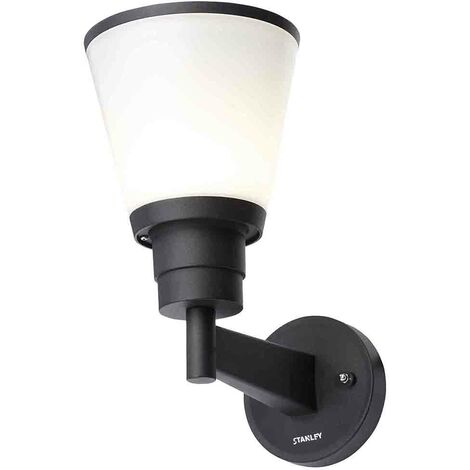 Stanley Begna Wall Light LED Outdoor Lantern IP54 Rated Garden Fitting - Black