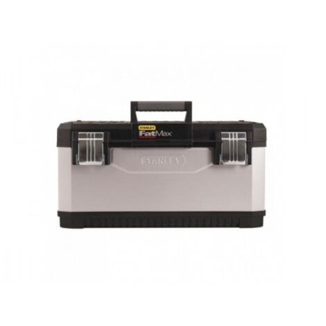 Stanley – Boîte à outils bimatière 195615 – 51 cm – Métal et polypropylène – Cadenassable avec plateau porte-outils intégré – 26 à 32 litres - S01036