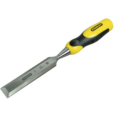Stanley – Ciseau à bois Dynagrip 25 mm – Acier forgé traité – Poignée bi-matière ergonomique – Pour menuiserie et sculpture