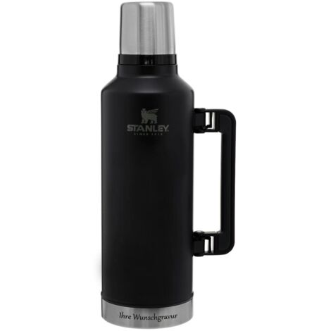 Stanley Classic Legendary Thermos 2.3L - Mantiene La Temperatura 45 Ore (Caldo/Freddo) - Borraccia Termica - Senza BPA - Acciaio Inox - Termos - Matte Black Pebble