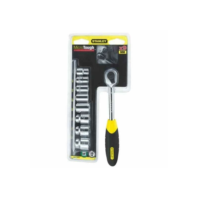 Stanley - Cliquet Microtough 3/8 + 8 Douilles 0-94-611