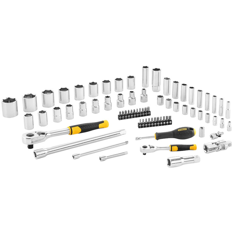 Stanley - STMT82831-1 clé à molette de acier 2 pièce(s) Noir, Jaune 72