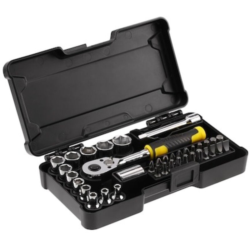 Stanley Coffret de douilles compact 14 jeu de 37 pcs STMT82672 0