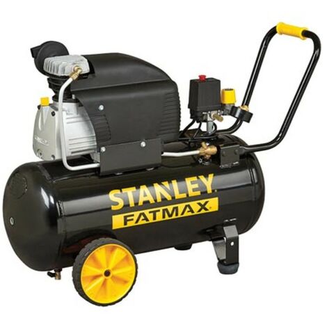 Stanley – Compresseur lubrifié 50L 10 bar – Moteur 2,5 ch – Débit 240 l/min – Design horizontal portable – Pour outils pneumatiques et gonflage