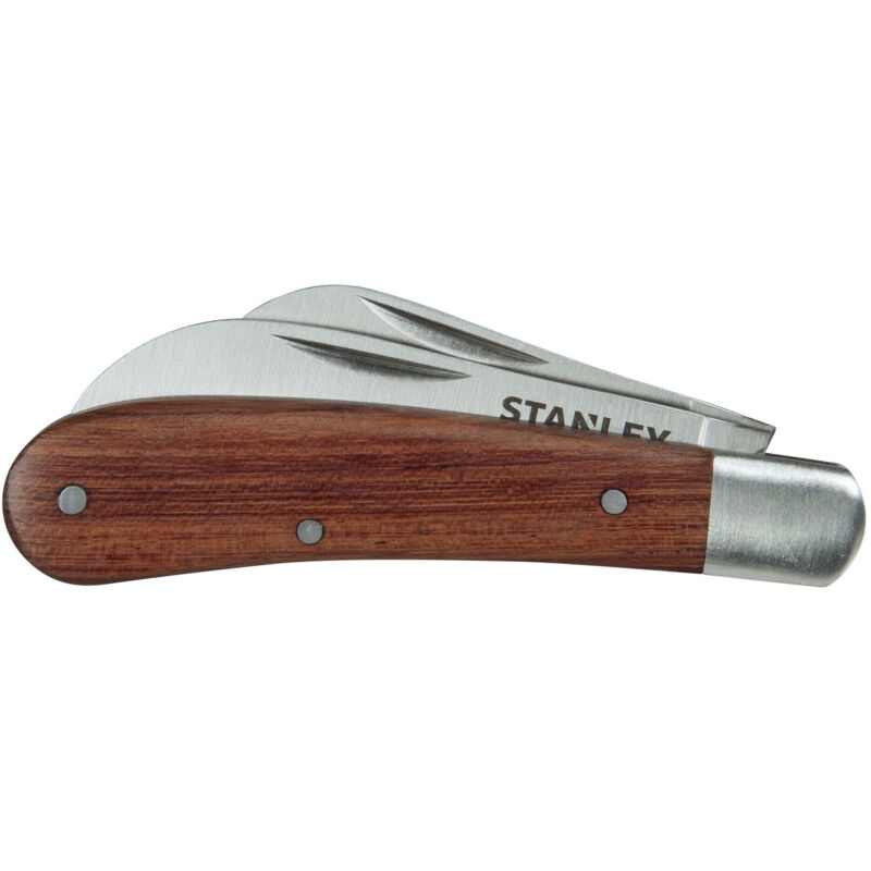 Couteau d'électricien à 2 lames STANLEY STHT0 62687 manche bois