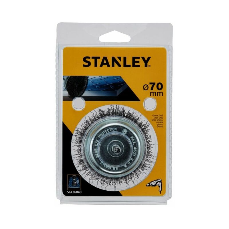 Stanley - Crimped Steel Wire Cup Coarse 75mm - STA36040-XJ