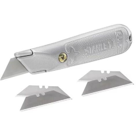 STANLEY cuchillo hoja fija 199 metálico stanley 2-10-199 , Stanley 2-10-199: El Cuchillo de Hoja Fija Metálico para Trabajos ExigentesEl cuchillo de hoja fija metáli
