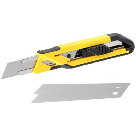 Stanley cutter taglierino coltello lama a spezzare 18 mm con cursore scorrevole