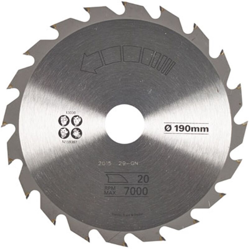 

Stanley hoja de sierra circular - 'TCT' 190 mm