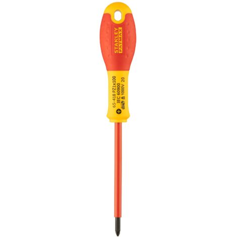 STANLEY - Destornillador Pozidriv aislado FATMAX 1000V - 0-65-418 - PZ1 x 100mm