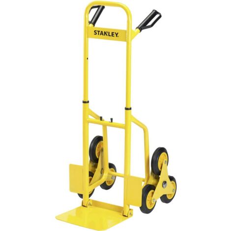 Stanley – Diable monte-escalier acier 120 kg – Conception à 3 roues pour terrains accidentés – Pliable et léger – Dimensions 66x48x113 cm - SXWTD-FT521