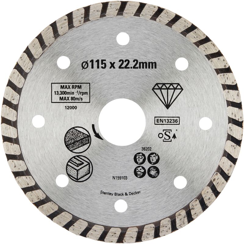

Stanley ® - Stanley Diamond Disco - 'Turbo' 115 mm