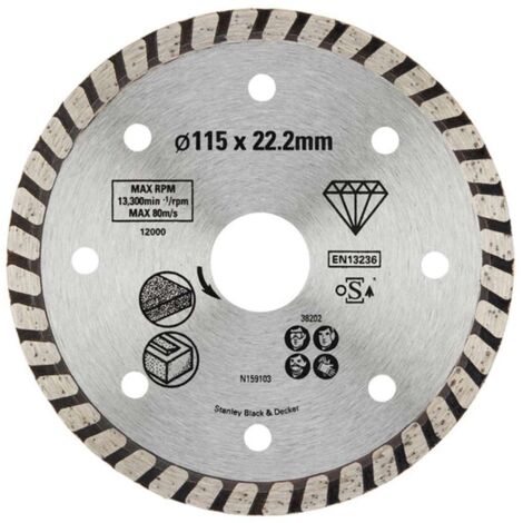 STANLEY - DISCO DIAMANTATO 115X22.2MM PER GRANITO