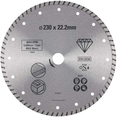 Stanley disco diamantato 230x22,2mm sta38207-xj