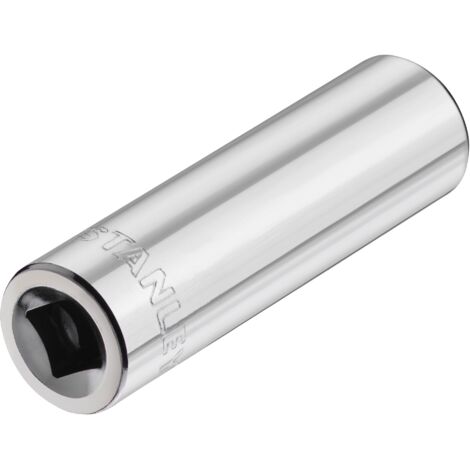 Stanley – Douille longue 1/4'' 6 pans 10mm – Profil MAXIDRIVE pour contact optimal – Utilisation dans espaces restreints – STMT860980