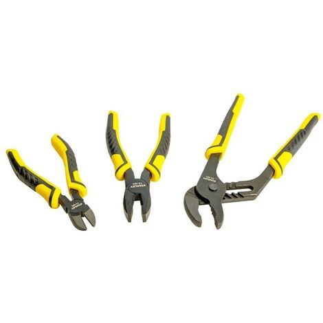 MM_UNVERIFIED_BRAND STANLEY DYNAGRIP 3 Piece Plier Set Water Pump End Cutters Combination STA074472