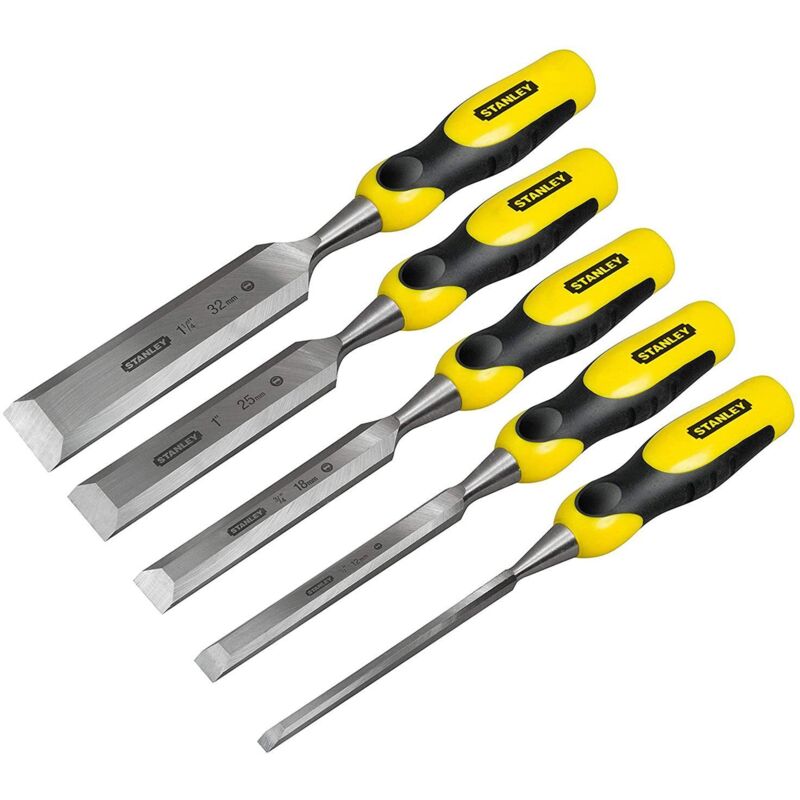 Stanley - 516421 Dynagrip Chisel & Strike Cap Set with Access (5 Pieces)