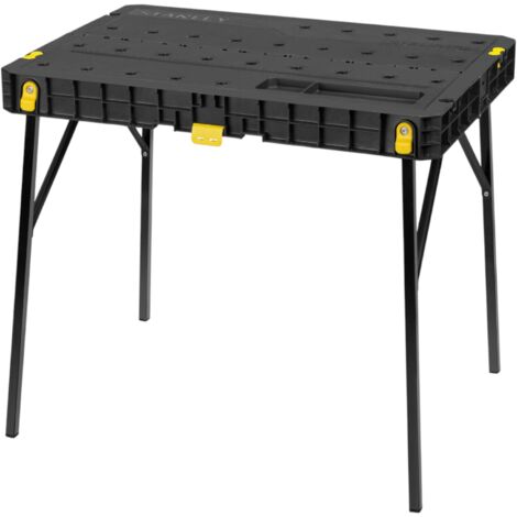 Stanley einklappbare Werkbank 850 x 740 mm ( STST83492-1 ) mobile Werkzeugbox aus Kunststoff