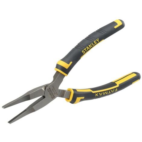 Stanley FatMax 160mm (6.1/4 inch) Flat Nose Pliers - Heavy-Duty, Ergonomic Design, Model STA084495