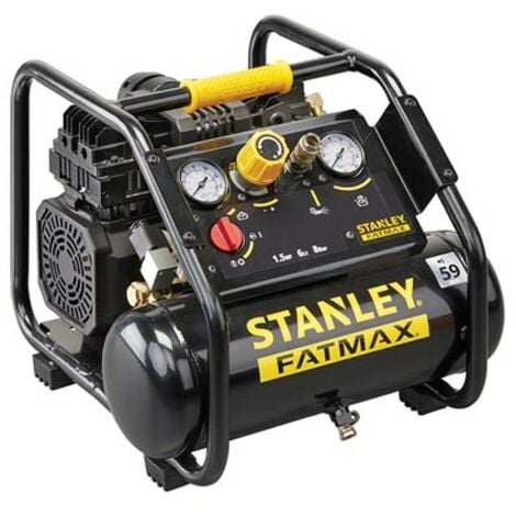 Stanley Dst 100/8/6 - Compresseur Silencieux (59dB) + Set 8 Stanley