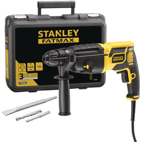 Stanley FATMAX KFFMED500K-QS Martillo combinado SDS-Plus 750 W con maletín