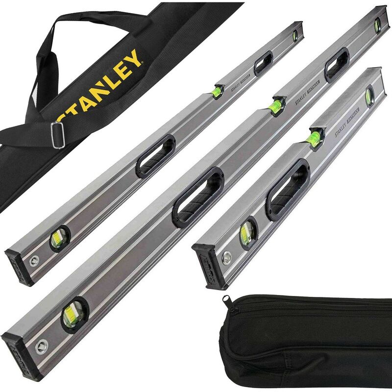 Stanley Fatmax Pro Box Beam 4 Piece Pack 6ft 4ft 2ft + 6ft Stanley Level Bag