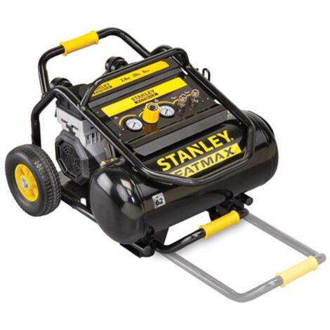 Stanley Fatmax Professioneller Kompressor, Öl -freier stiller Luftkompressor, niedriger Rauschkompressor 62 dB (a), horizontaler und vertikaler Gebrauch, 2 PS, 8 bar, Tankkapazität 20 l