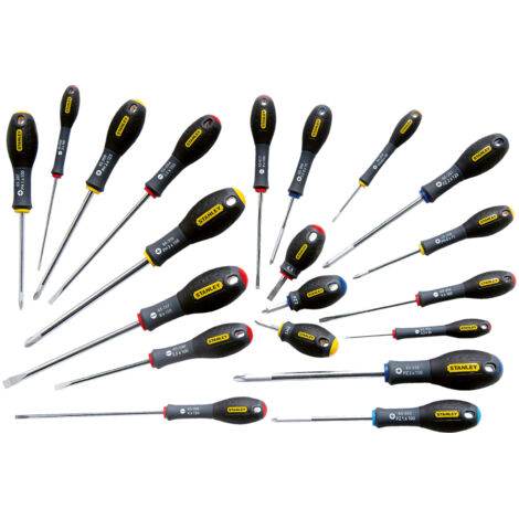 STANLEY FatMax Screwdriver Set 20 pc Mixed Drive Pozi Flat Phillips STA562572