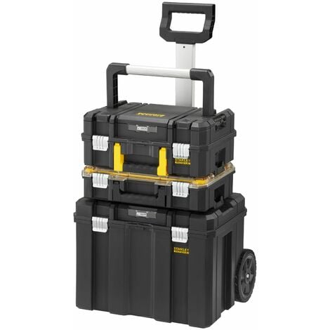 STANLEY FATMAX Tour Mobile TSTAK PRO-STACK - FMST1-80103 - Organiseur 7 Compartiments - Mallette 14 L