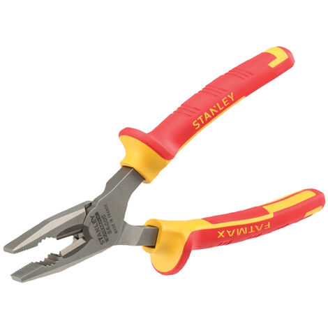 Stanley FatMax VDE 160mm Combination Pliers with Insulated Handles for Electrical Work