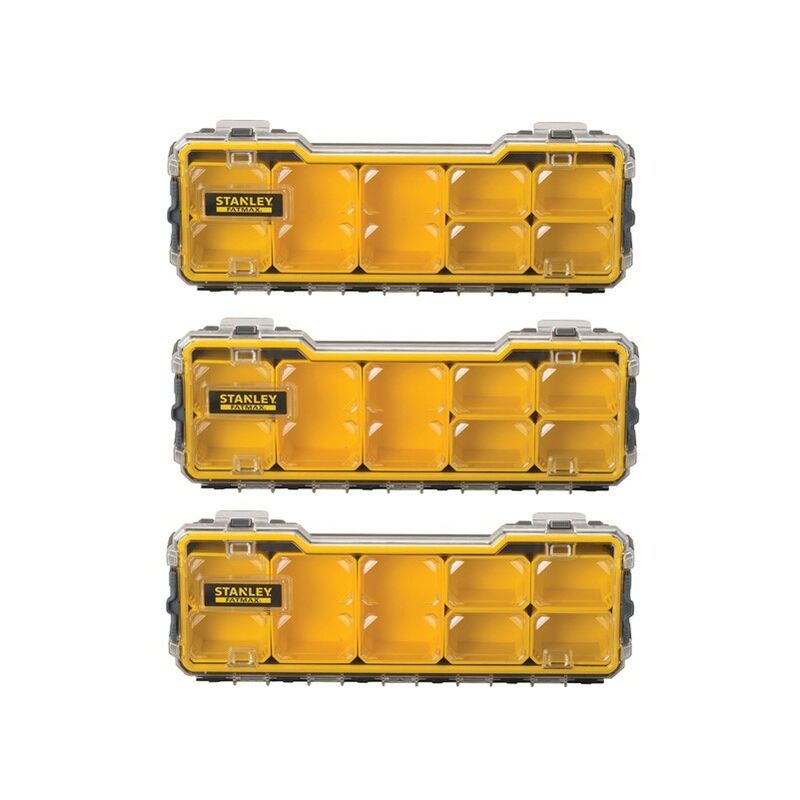 FatMax Waterproof Pro 1/3 Shallow Organiser 1-75-781 STA175781 x3 - Stanley