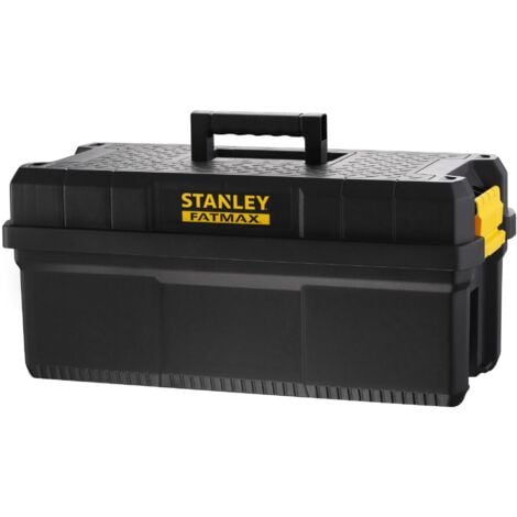 STANLEY FATMAX Werkzeugbox mit Tritt FMST81083-1, Werkzeugkiste mit 30kg Volumen, Werkzeugaufbewahrung