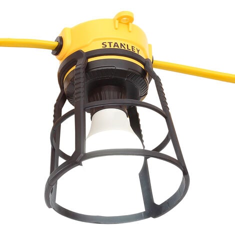 Stanley Festoon String Light 10 Watt Outdoor E27 Work Area Light - Black, Yellow Litecraft