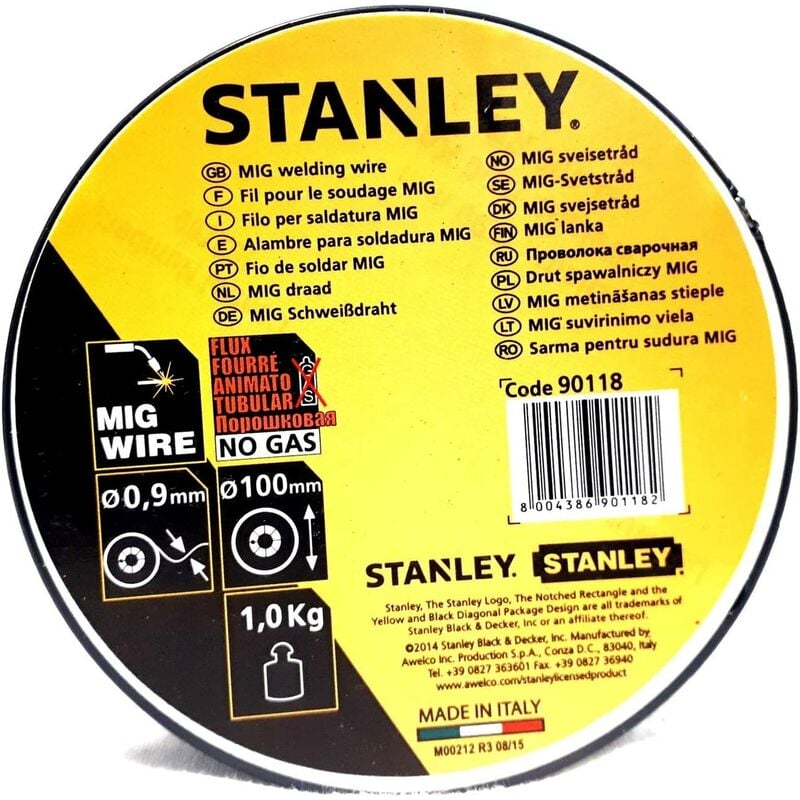 Stanley - 90118, Filo per saldatura mig, 0,9mmx100, 1 kg