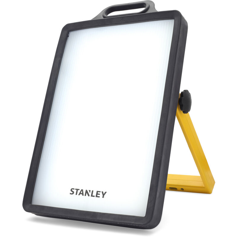 Litecraft - Stanley Floodlight 50W led IP54 Rated Work Area Panel Light - Black